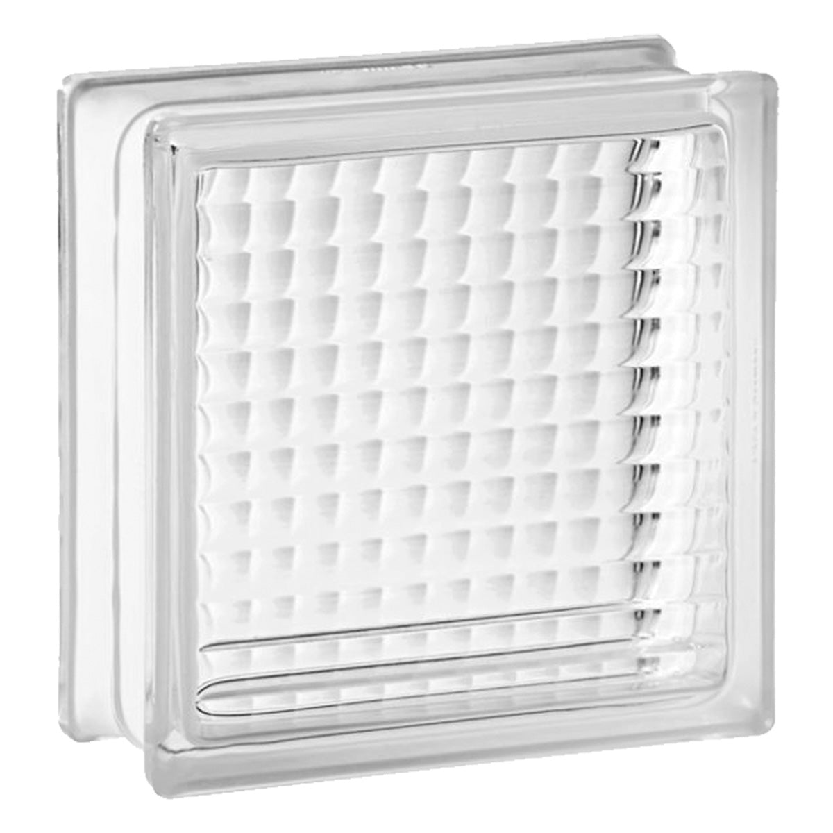 Kit 10 Tijolos Bloco de Vidro Transparente 19x19x8 Rajadas - Bloco de vidro transparente com textura rajada, ideal para projetos de design de interiores e decoração. Perfeito para criar ambientes com iluminação natural e design personalizado.