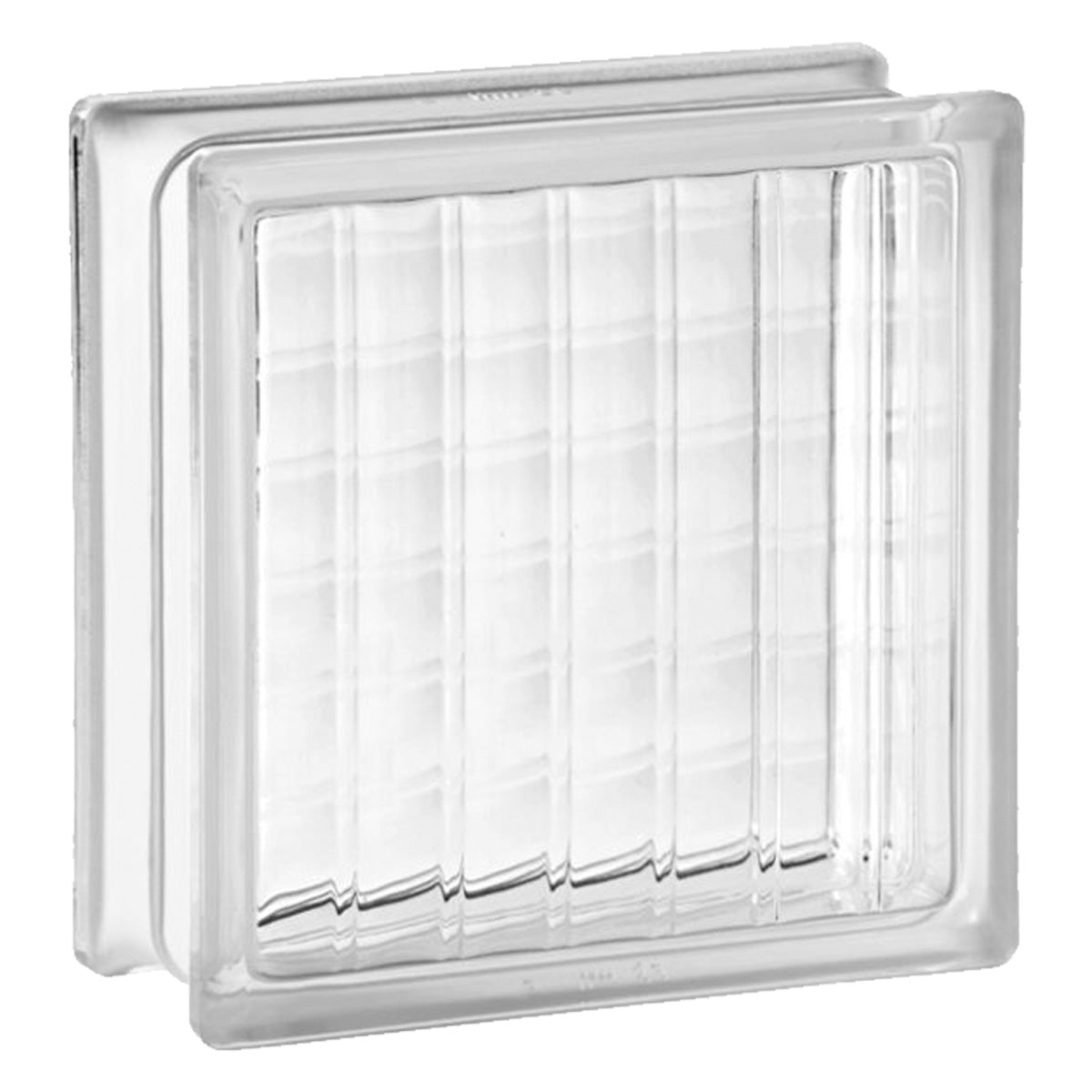 Kit 10 Tijolos Bloco de Vidro Transparente 19x19x8 Xadrez - Bloco de vidro transparente com design xadrez, ideal para projetos de design de interiores e arquitetura, proporcionando elegância e iluminação natural. Perfeito para criar divisórias, paredes e detalhes decorativos em ambientes residenciais e comerciais.