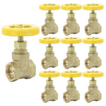 Kit 15 Registros de Gaveta 1/2 Polegada Latão Tradestar - Conjunto de registros de gaveta em latão de alta qualidade, ideal para controle de fluxo de água em instalações hidráulicas residenciais, comerciais e industriais. Durabilidade e eficiência garantidas.