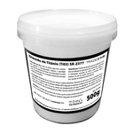 Dióxido de Titânio SR-2377 Pigmento Branco 5Kg Rutilo em pote de 500g. Pigmento mineral de alta qualidade para uso em tintas, cosméticos e alimentos. Ideal para conferir brilho, opacidade e melhorar a consistência. Produto original, novo e com garantia. Imagem ilustrativa.
