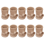 Kit com 10 Tê de Redução 90º Soldável 50x25mm Akato - Conexão PVC para tubos de diferentes diâmetros, ideal para instalações hidráulicas. Garante conexões seguras e sem vazamentos. Kit com 10 unidades, pronto para instalação.