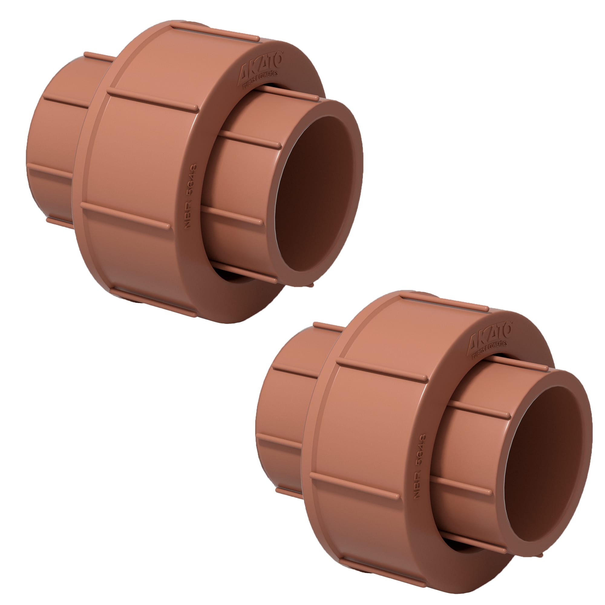 Kit com 2 uniões soldáveis 50mm Akato para tubos e conexões de PVC. Conexão segura e eficiente, ideal para instalações hidráulicas. Produto original, com garantia e envio imediato.