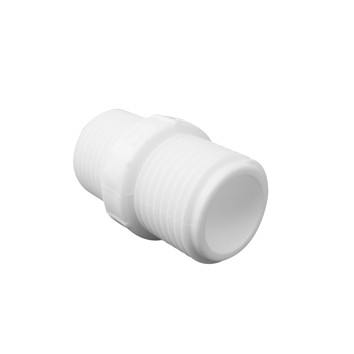 Kit com 5 Nípel Roscável 1/2" Akato branco em PVC para conexões hidráulicas. Ideal para instalações seguras e sem vazamentos. Kit com 5 unidades, envio imediato.