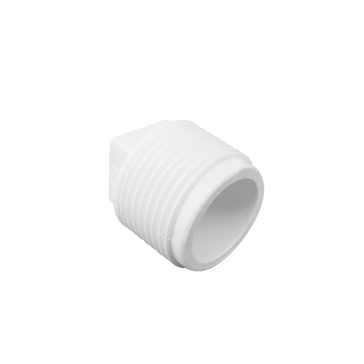 Kit com 5 Plug Roscável 1/2" Akato branco em PVC para vedação de tubos. Ideal para instalações hidráulicas, fácil de usar e com garantia de qualidade.