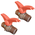 Kit com 2 registros de esfera 3/4" com rosca externa Akato, ideal para controle de fluxo de água em instalações hidráulicas de água fria. Fabricado em PVC resistente e durável. Kit com 2 unidades, envio imediato.