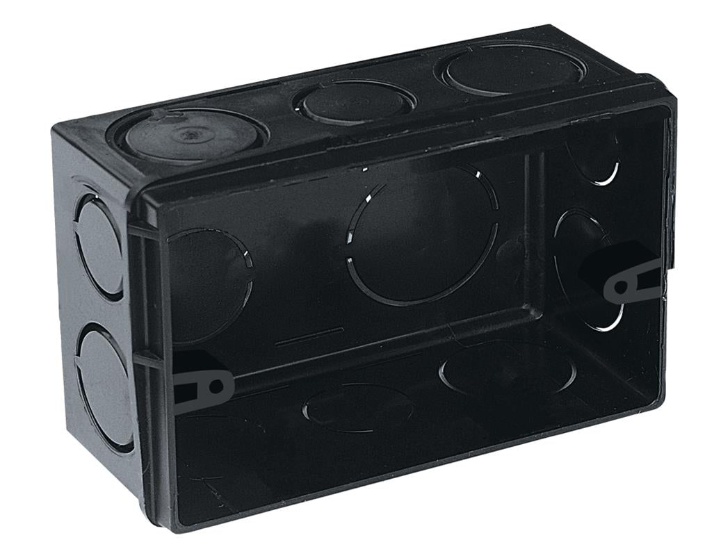 Kit com 50 Caixas de Luz 4x2 Embutir Preta para instalações elétricas residenciais e comerciais. Caixa de embutir preta, ideal para interruptores e tomadas. Kit com 50 unidades, pronta entrega e envio imediato.
