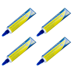 Kit com 4 bisnagas de cola adesivo plástico para PVC Akato 17g, ideal para tubos e conexões de água fria. Adesivo de alta performance, fácil de aplicar e com garantia. Perfeito para projetos de encanamento e reparos domésticos.