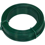 Kit com 20 rolos de arame para tela revestido em PVC verde, 1kg, BWG14 (2,11mm) - Ideal para instalação de gesso e proteção contra corrosão. Arame galvanizado revestido, 20kg no total.