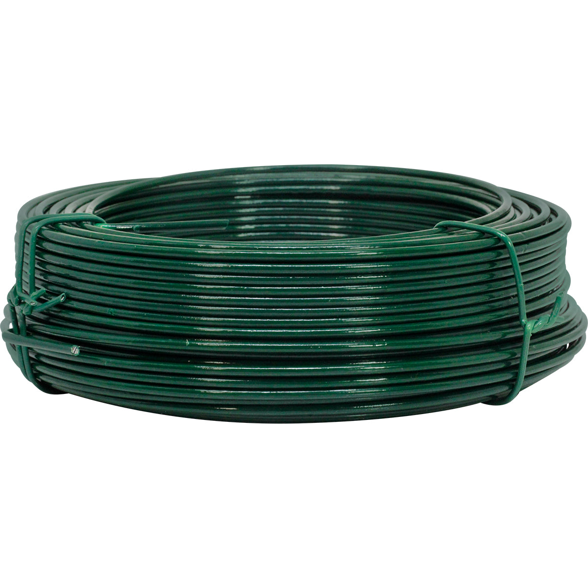 Kit com 25 rolos de arame para tela revestido em PVC verde, 1kg, BWG14 (2,11mm). Ideal para instalação de gesso e proteção contra corrosão. Arame galvanizado revestido, 25 kg no total.