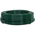Kit com 25 rolos de arame para tela revestido em PVC verde, 1kg, BWG14 (2,11mm). Ideal para instalação de gesso e proteção contra corrosão. Arame galvanizado revestido, 25 kg no total.