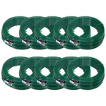 Kit com 10 rolos de arame para tela revestido em PVC verde, 1kg cada, BWG16 (1,65mm). Ideal para instalação de gesso e outras aplicações. Arame galvanizado com revestimento que aumenta a proteção e durabilidade.