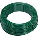 Kit com 10 rolos de arame para tela revestido em PVC verde, 1kg cada, BWG16 (1,65mm). Ideal para instalação de gesso e outras aplicações. Arame galvanizado e revestido, resistente à corrosão.