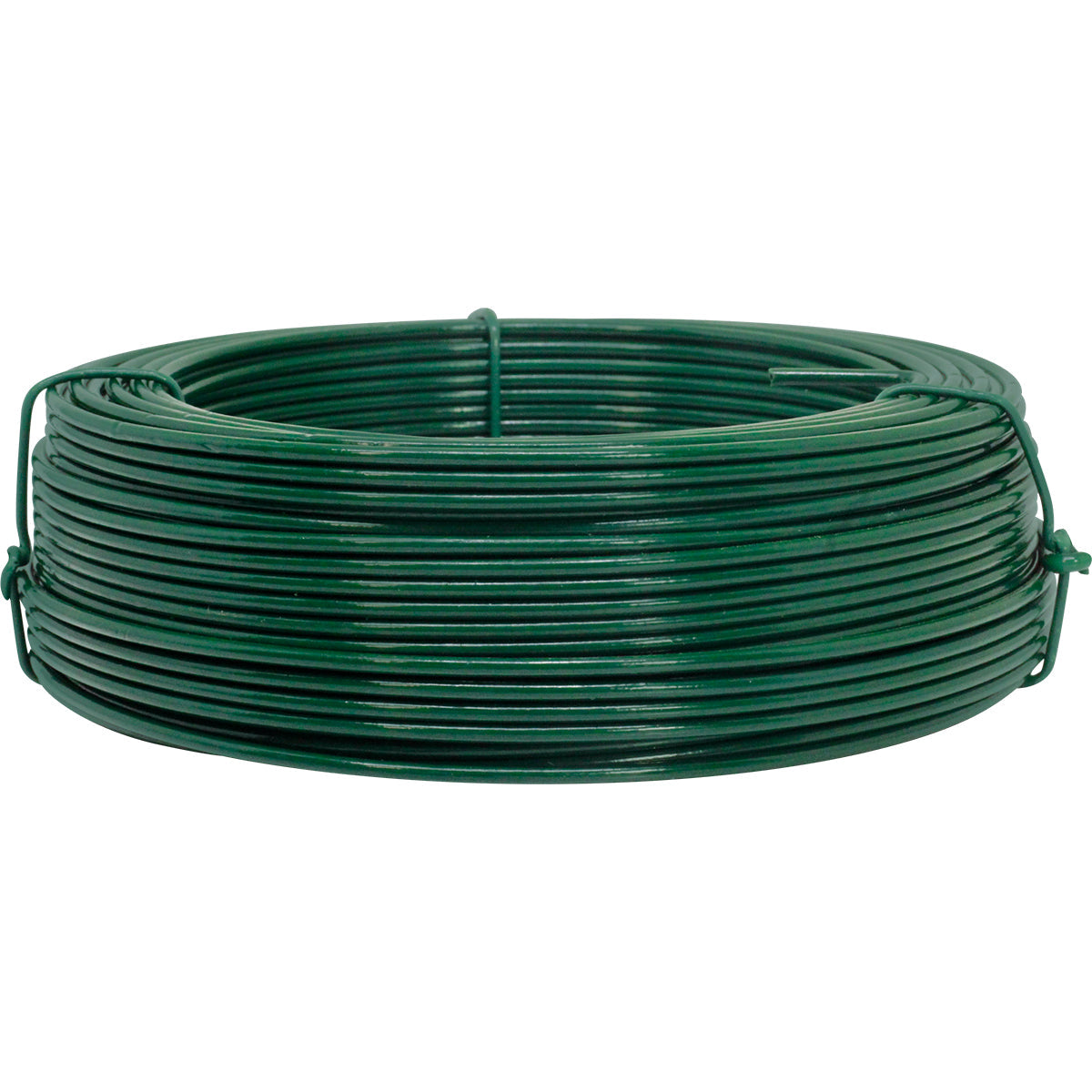 Kit com 20 rolos de arame para tela revestido em PVC verde, 1kg cada, BWG16 (1,65mm), ideal para instalação de gesso e proteção contra corrosão. Arame galvanizado revestido, 20kg no total.