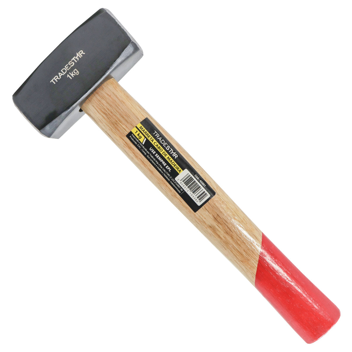 Kit Marreta 1kg Tradestar para construção e demolição, com talhadeira e ponteiro 3/4x8. Ferramentas manuais de aço, ideais para trabalhos pesados e abertura de dutos. Kit completo para profissionais e projetos DIY.