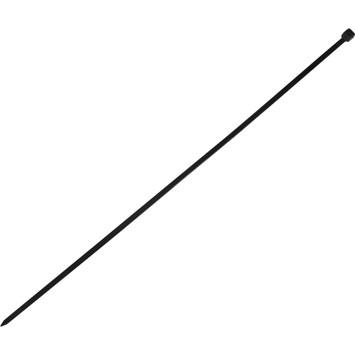 Abraçadeira de nylon preta Tradestar 2,5x200mm, pacote com 500 unidades, ideal para organizar e fixar cabos e fios em eletrônica, construção civil e automotivo.