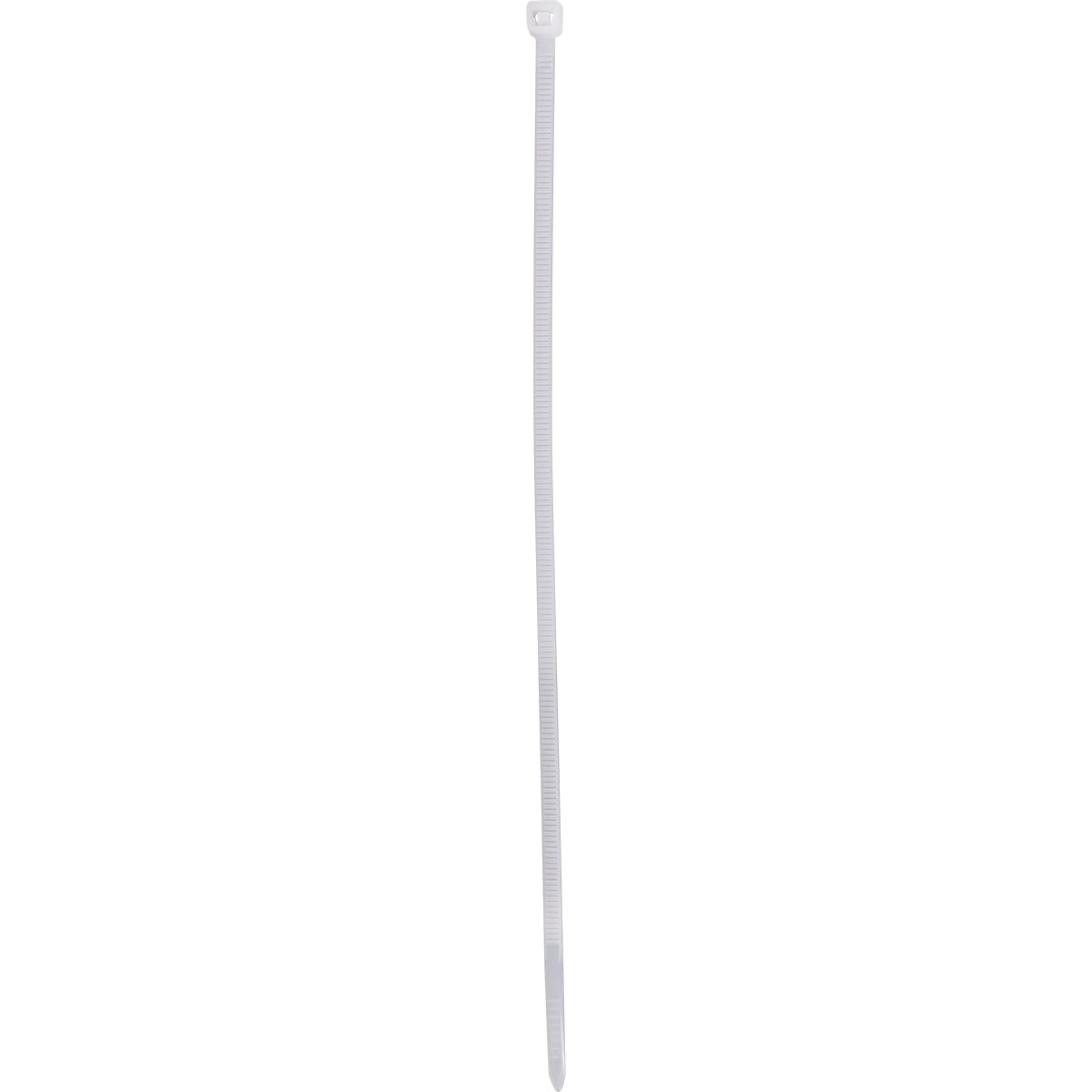 Abraçadeira de nylon branca Tradestar 3,6x200mm, pacote com 500 unidades. Ideal para organizar e fixar cabos, fios e outros itens em eletrônica, construção, jardinagem e automotivo. Durável, versátil e fácil de usar.