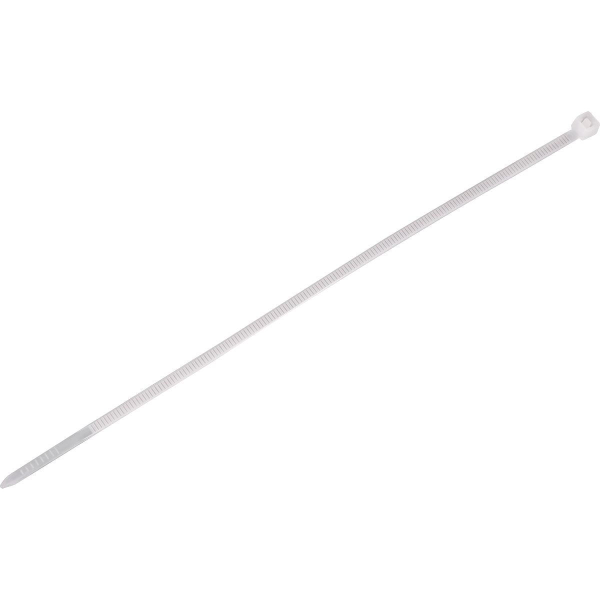 Abraçadeira de nylon branca Tradestar 3,6x200mm, pacote com 500 unidades. Ideal para organizar e fixar cabos, fios e outros itens em eletrônica, construção civil, jardinagem e automotivo. Durável, versátil e fácil de usar.