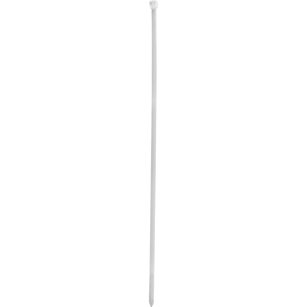 Abraçadeira de nylon enforca gato branca 4,8x300mm com 500 unidades, ideal para organizar e fixar cabos e fios. Abraçadeiras Tradestar resistentes e versáteis para uso em eletrônica, construção, jardinagem e automotivo. Pacote com 500 unidades.