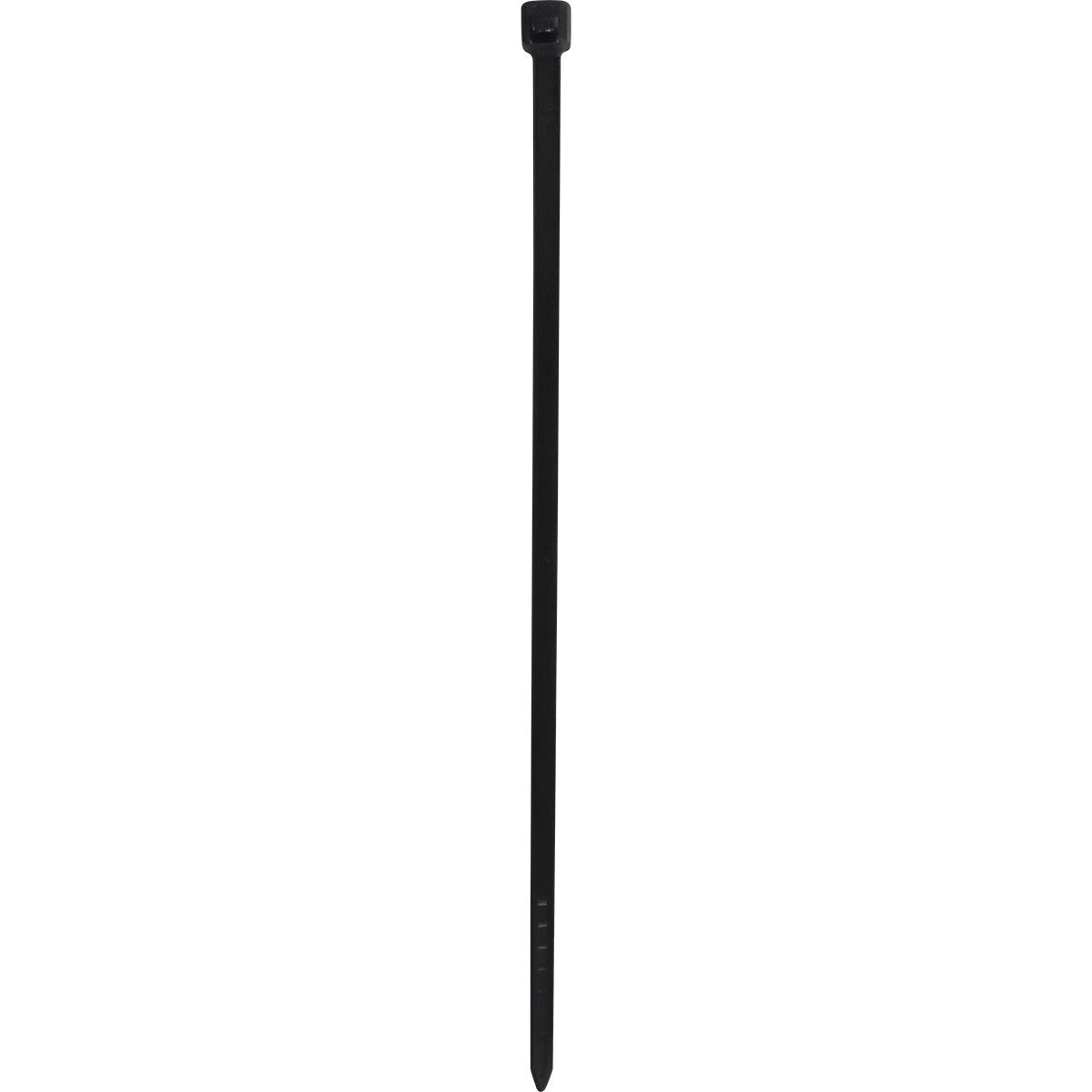 Abraçadeira de nylon preta Tradestar 2,5x100mm - Pacote com 1000 unidades, ideal para organizar e fixar cabos e fios em eletrônica, construção civil e automotivo. Durável, versátil e fácil de usar.