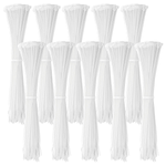 Abraçadeira de nylon branca Tradestar 2,5x200mm, pacote com 1000 unidades. Ideal para organizar e fixar cabos, fios e outros itens em eletrônica, construção civil, jardinagem e automotivo. Durável, versátil e fácil de usar.