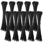 Abraçadeira de nylon preta Tradestar 2,5x200mm - Pacote com 1000 unidades. Ideal para organizar e fixar cabos, fios e outros itens em eletrônica, construção civil, jardinagem e automotivo. Durável, versátil e fácil de usar.