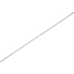 Abraçadeira de nylon enforca gato branca Tradestar 3,6x300mm, pacote com 1000 unidades, ideal para organizar cabos e fios em eletrônica, construção civil, jardinagem e automotivo. Durável, versátil e fácil de usar, com sistema de travamento seguro.