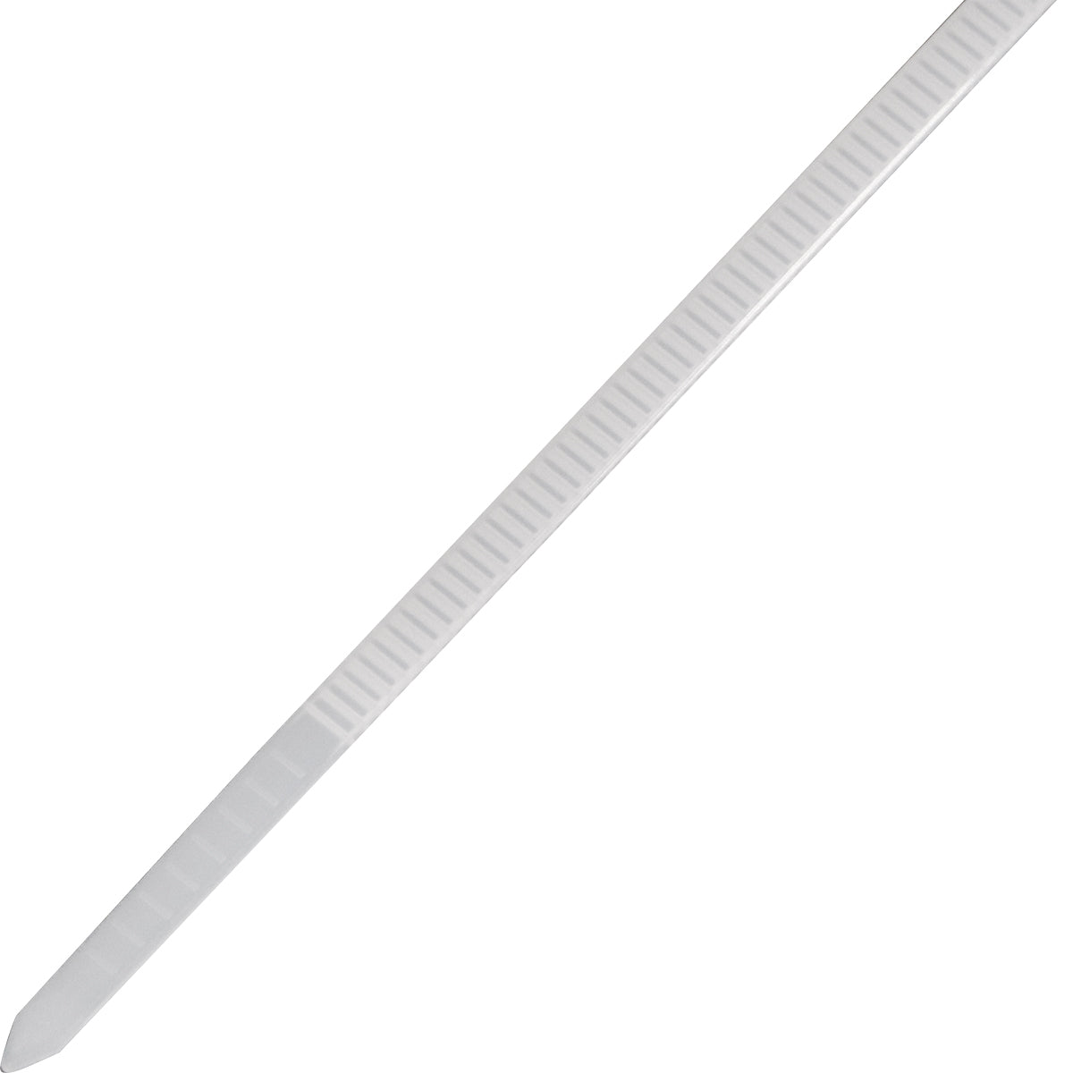 Abraçadeira de nylon enforca gato branca Tradestar 3,6x300mm com 1000 unidades, ideal para organizar cabos e fios. Kit com 10 pacotes de 100 abraçadeiras. Resistente, versátil e fácil de usar para eletrônica, construção, jardinagem e automotivo.