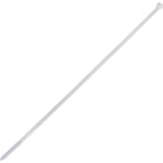Abraçadeira de nylon branca Tradestar 4,8x300mm, pacote com 1000 unidades, ideal para organizar e fixar cabos e fios em eletrônica, construção civil e jardinagem.