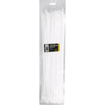Abraçadeira de nylon branca Tradestar 7,6x400mm, pacote com 1000 unidades, ideal para organizar e fixar cabos e fios. Durável, versátil e fácil de usar, perfeita para eletrônica, construção, jardinagem e automotivo. Compre agora e garanta a organização e segurança dos seus projetos.