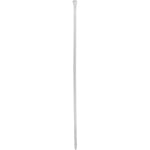 Abraçadeira de nylon branca Tradestar 7,6x400mm, pacote com 1000 unidades, ideal para organizar e fixar cabos e fios. Durável, versátil e fácil de usar, perfeita para eletrônica, construção, jardinagem e automotivo.
