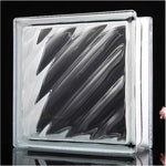 Kit 6 Tijolos Bloco de Vidro Ondulado Tradestar 19x19x8 - Bloco de vidro transparente com ondulações, ideal para paredes, divisórias e proporcionar claridade em ambientes internos e externos. Perfeito para projetos de design e construção.
