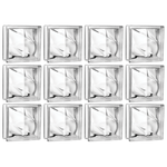 Kit 12 Tijolos Bloco de Vidro Raio Crystal 19x19x8 Tradestar - Blocos de vidro transparentes para construção e decoração, ideais para paredes, divisórias e ambientes que buscam claridade e design moderno. Kit com 12 unidades, perfeito para projetos residenciais e comerciais.