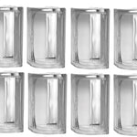 Kit 8 Blocos de Vidro Canto para Acabamento 19x19x8 Tradestar - Ideal para cantos de 90 graus, proporcionando design moderno e elegante em banheiros, fachadas, cozinhas e divisórias internas. Vidro resistente, transparente e de fácil instalação.