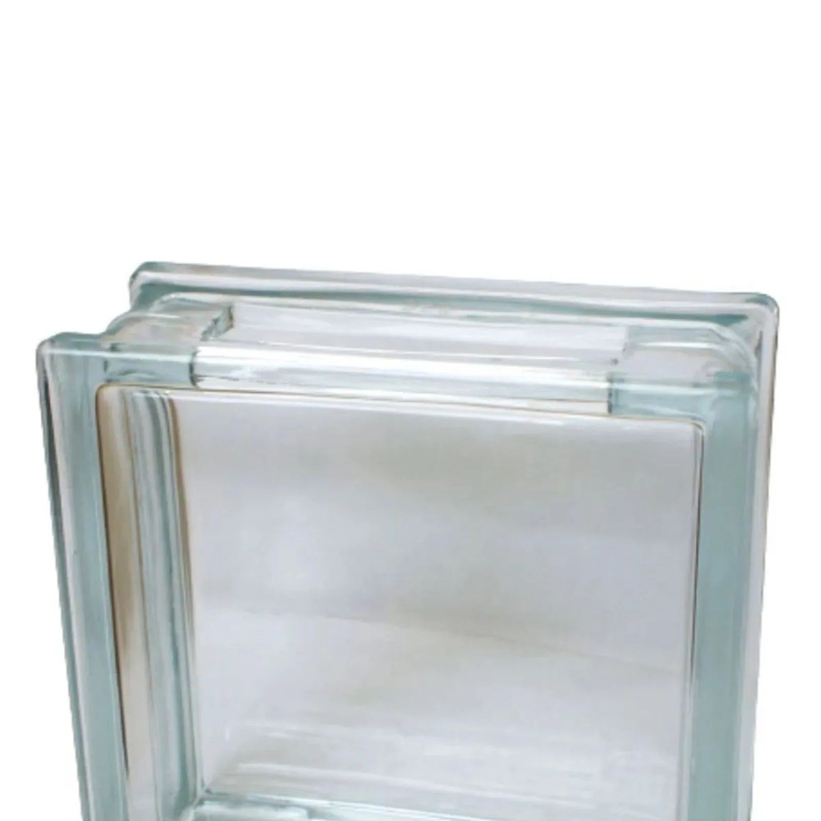 Kit 12 Blocos de Vidro Incolor Tradestar 19x19x8cm com furo, ideal para paredes, divisórias e decoração de ambientes. Proporciona claridade e design moderno. Perfeito para projetos residenciais e comerciais.
