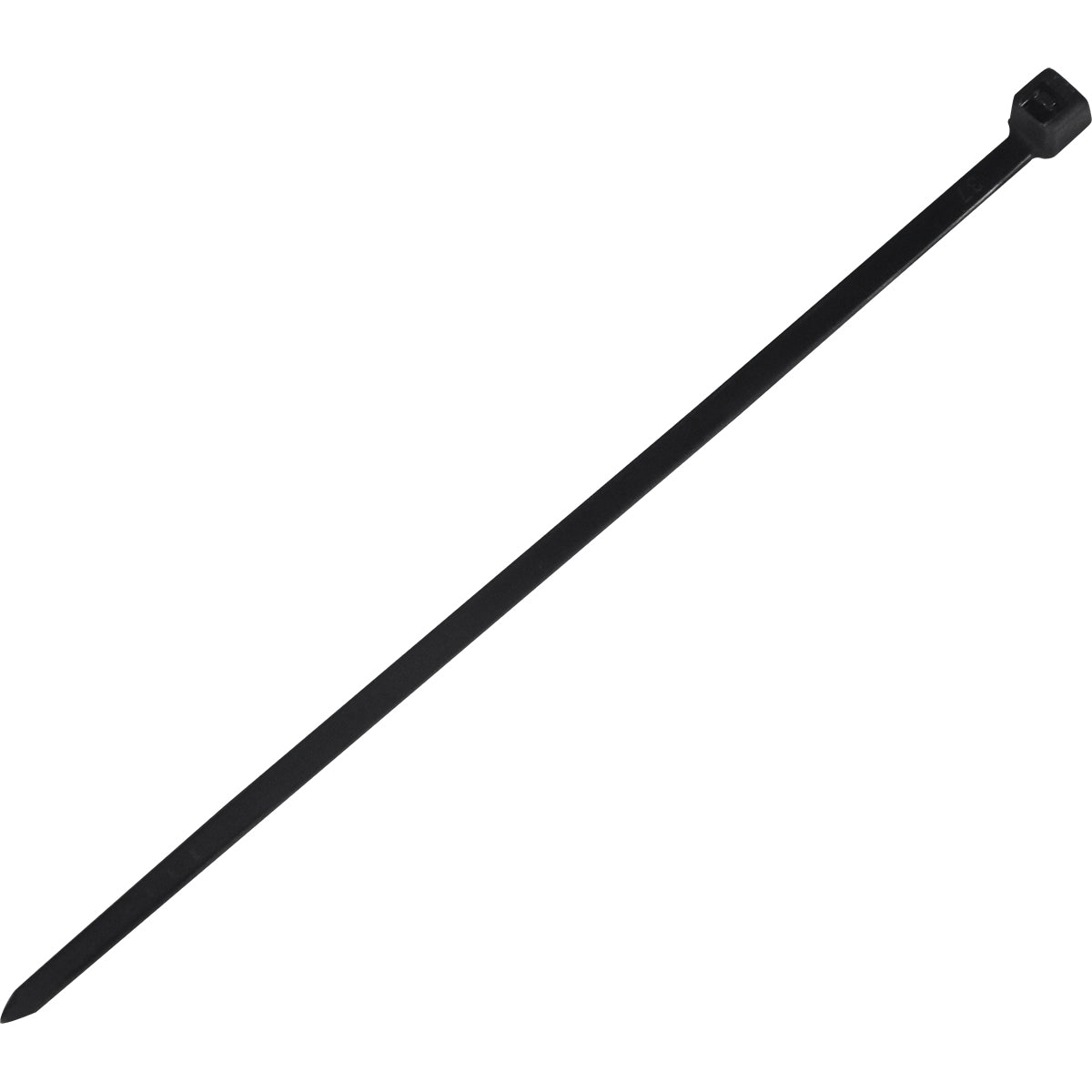 Abraçadeira de nylon preta Tradestar 2,5x100mm, pacote com 500 unidades, ideal para organizar e fixar cabos e fios em eletrônica, construção, jardinagem e automotivo. Durável, versátil e fácil de usar.