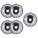 Kit 5 Escovas Para Roçadeira Stihl Disco Universal 6 Pol - Escova de aço torcido para limpeza de áreas pavimentadas, remoção de gramas e musgos. Ideal para roçadeiras, uso profissional em concreto, asfalto e pavers. 6 polegadas, 10.000 RPM.