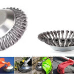 Kit 5 Escovas Para Roçadeira Stihl Disco Universal 6 Pol - Escova de aço torcido para limpeza de áreas pavimentadas, remoção de gramas e musgos. Ideal para roçadeiras, uso profissional em concreto, asfalto e pavers. 6 polegadas, 10.000 RPM.