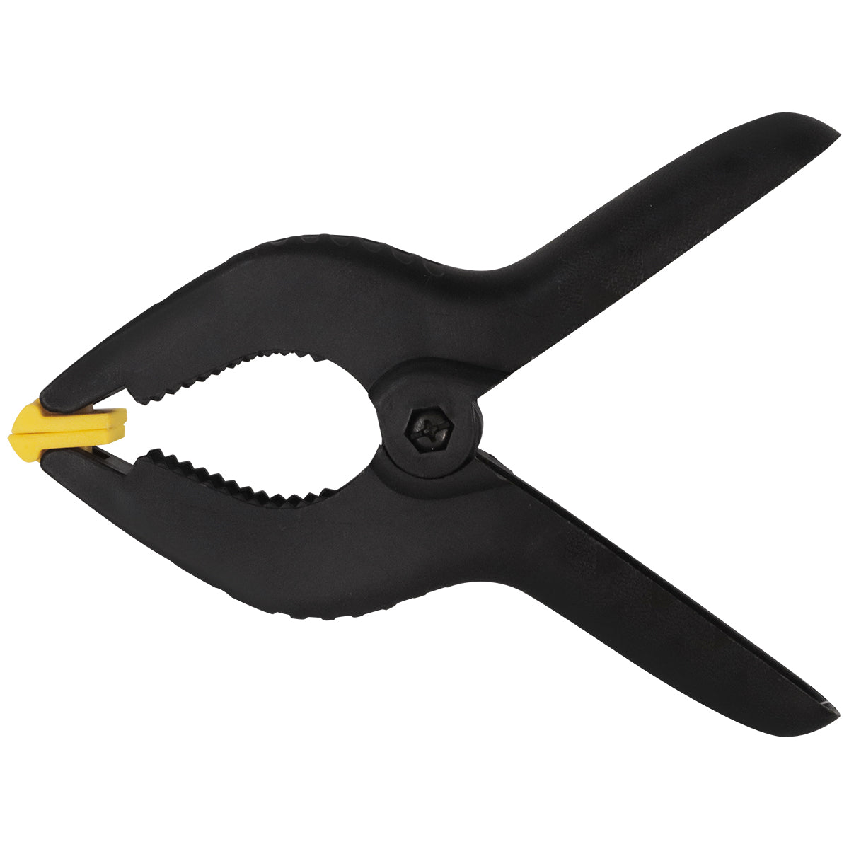 Kit com 10 grampos multiuso 6 polegadas 150mm para marceneiro, feitos de nylon reforçado, ideais para fixação em trabalhos de marcenaria e carpintaria. Grampos com mola de alta pressão para fixação segura.