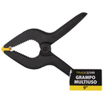 Kit com 10 Grampos Multiuso 9 Polegadas 228MM Reforçados para Marceneiro - Grampo de nylon preto com mola de alta pressão, ideal para fixação em marcenaria e carpintaria. Marca TradeStar.